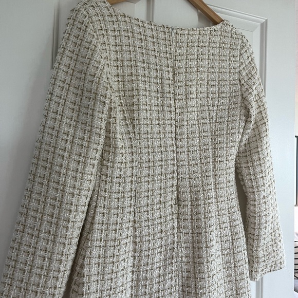 Tweed Dress - Cream Color - Picture 2 of 2